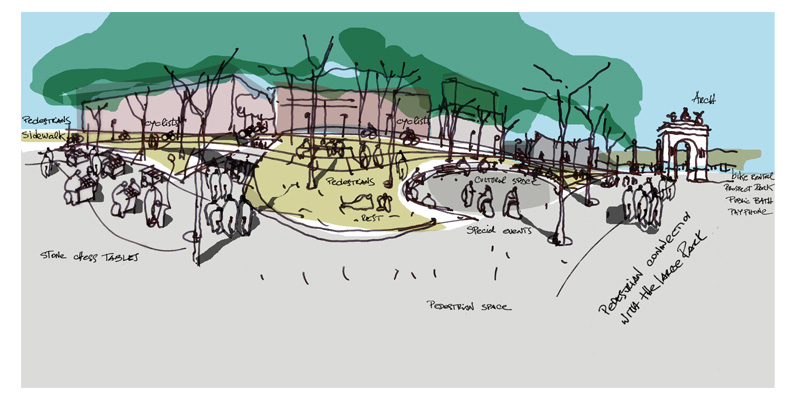 CROQUIS ESPACIO INTERIOR PLAZA 2